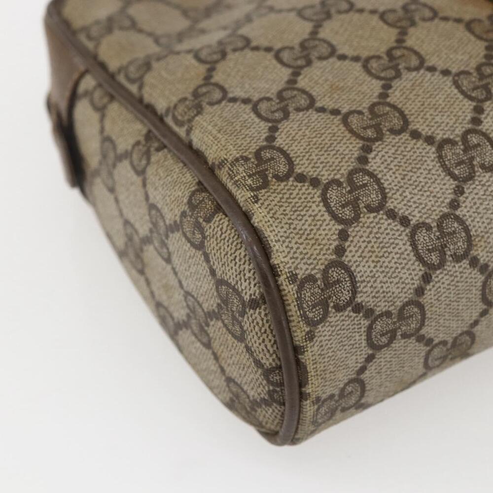 GUCCI GG Supreme Web Sherry Line Clutch Bag PVC Beige Gold 89 01 012 Auth 158514 - Picture 16 of 16